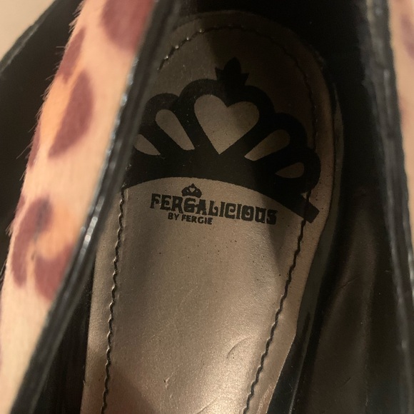 Fergalicious by Ferga Size 8M Utopia Leopard high heel pre-owned 3 inch… - Picture 12 of 12